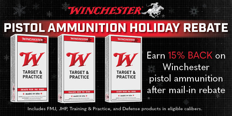 Pistol Ammunition Holiday Rebate